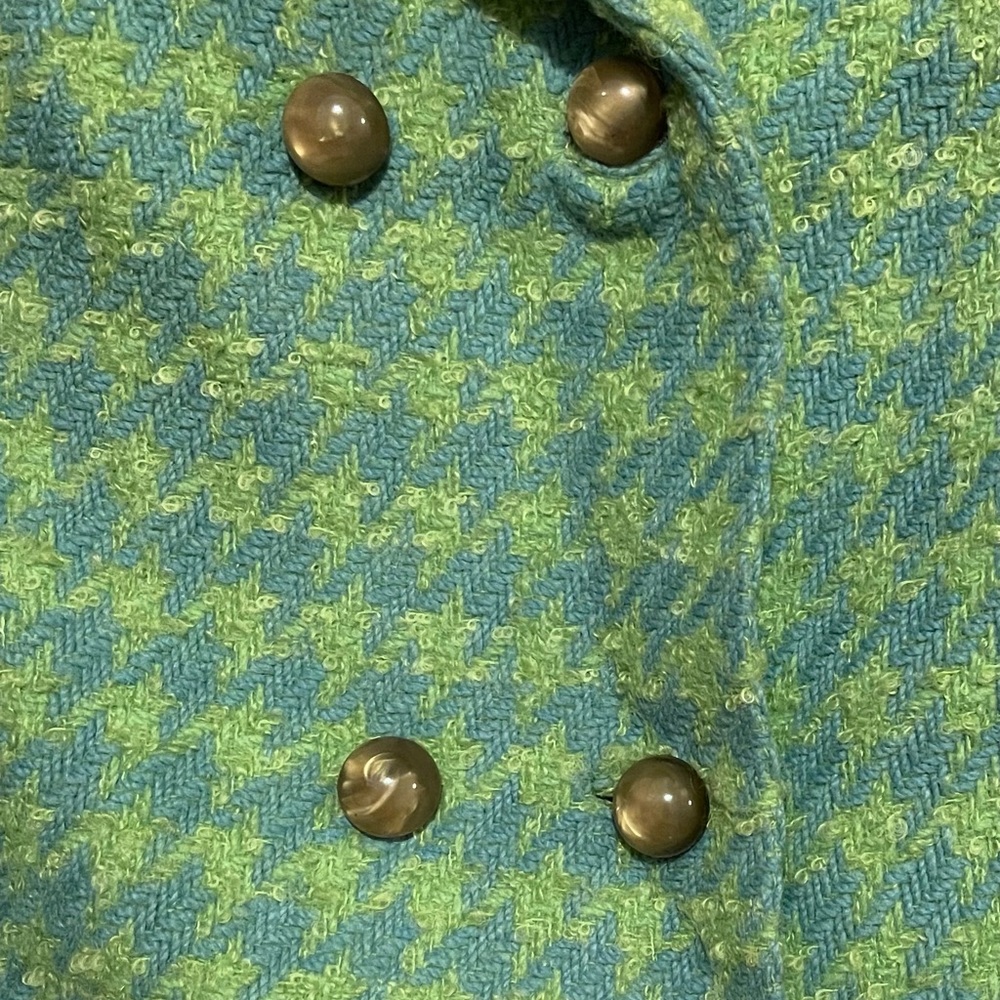 Beautiful women’s vintage tweed coat in houndstooth pattern. - Picture 2 of 4